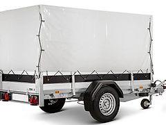 Brenderup Tieflader 1300 kg inkl. Plane 150 cm Innenhöhe Aktion